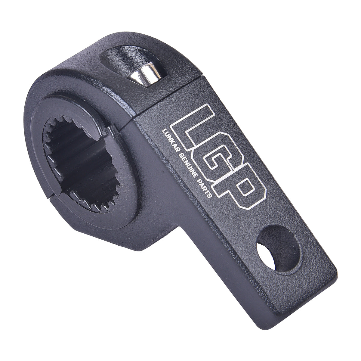 LGP fog lamp clamp mounted on motorcycle crash guard