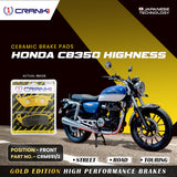 CRANK1 CRM651/2 Ceramic Front Brake Pads for Honda CB350 Highness