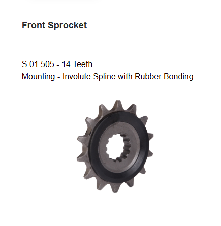 Brass plated chain sprocket kit for Ninja 250R HPXRC 236