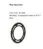 Brass Chain and Sprocket Kit NXRC 321 for BMW G310R G310GS 16T 40T 112 Links