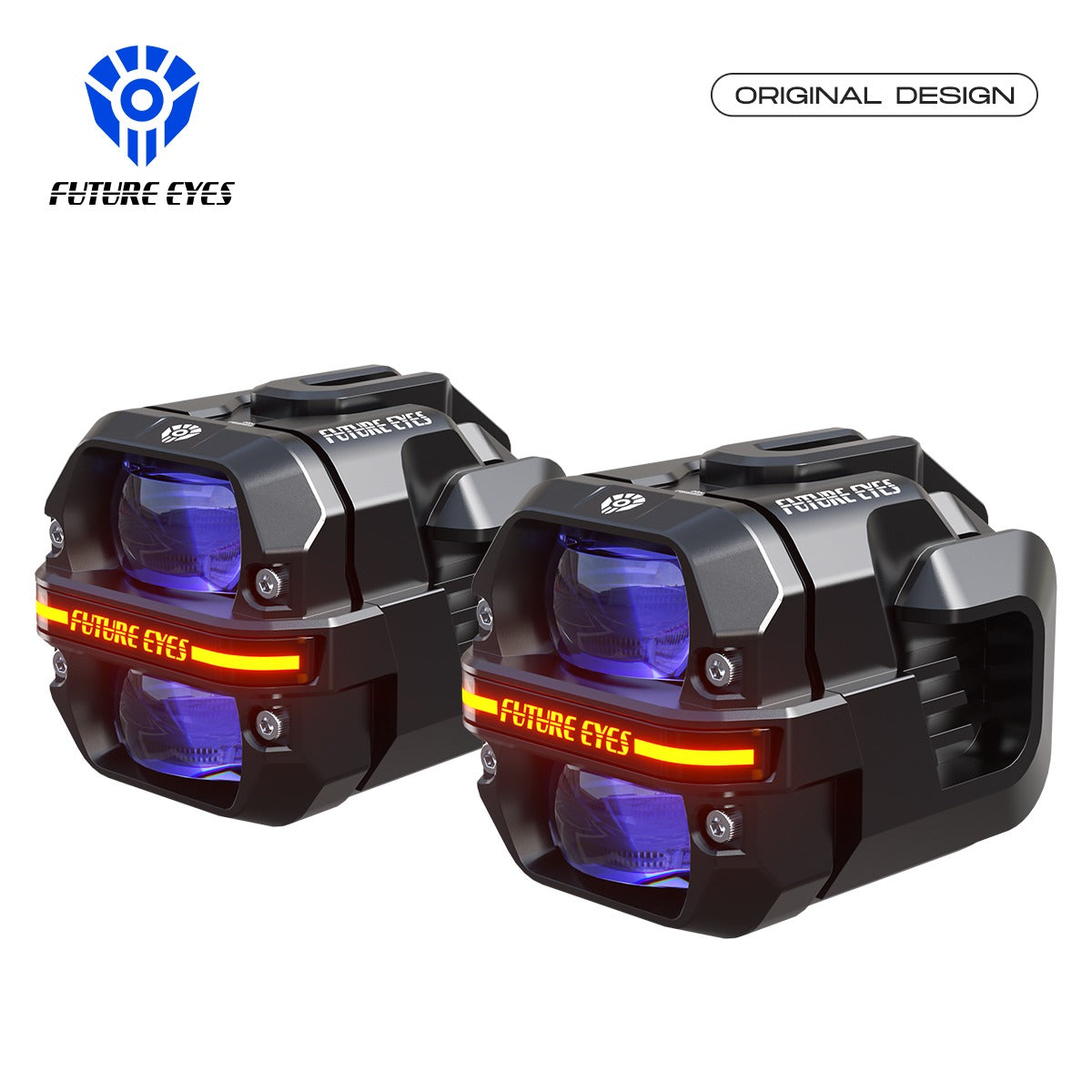 Moto Vanguard Future Eyes X100 180W LED Auxiliary Lights with Spot Flood Beam