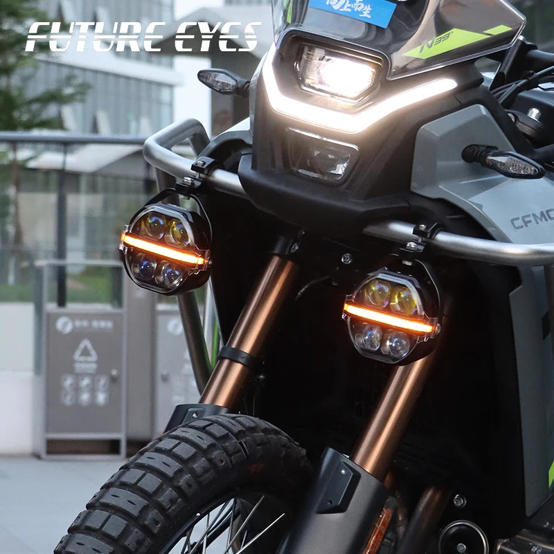 Moto Vanguard Future Eyes X100 180W LED Auxiliary Lights with Spot Flood Beam