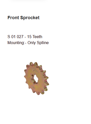 Rolon Brass Chain and Sprocket Kit for Suzuki Gixxer 250 and Gixxer SF 250 HPORC 388