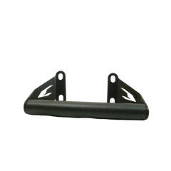 MotoCare GPS mount installed on Bajaj Dominar 400 handlebar