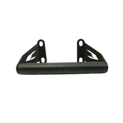 MotoCare GPS mount installed on Bajaj Dominar 400 handlebar