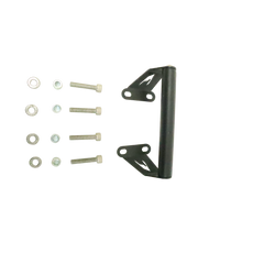 MotoCare GPS mount installed on Bajaj Dominar 400 handlebar