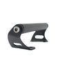 MotoCare GPS mount installed on Triumph Scrambler 400X handlebar showing secure mobile holder and navigation bracket setup