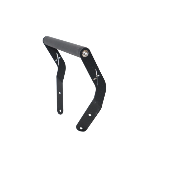 MotoCare GPS mount installed on Hero Xpulse motorcycle handlebars holding navigation device securely during touring ride