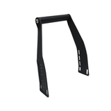 MotoCare GPS mount installed on Yezdi Adventure motorcycle handlebar showing secure navigation holder for touring and off-road riding