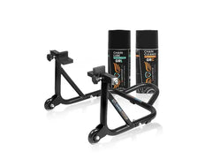 Combo of GR Chain Cleaner-160ml & GR Chain Lube-160ml & Dismantable Paddock Stand-Black