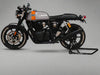 Barrel Exhaust-10 Bass Master black stainless steel exhaust for Royal Enfield Interceptor 650 and Continental GT 650