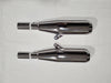 AEW TE 104 EDGE mirror polish exhaust Interceptor 650 GT 650 slip-on 304 stainless steel performance megaphone silencer lightweight 6.5kg Royal Enfield