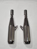 AEW TE 104 EDGE mirror polish exhaust Interceptor 650 GT 650 slip-on 304 stainless steel performance megaphone silencer lightweight 6.5kg Royal Enfield