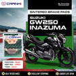 CRANK1 CB694 Sintered Rear Brake Pads for Suzuki GW250 Inazuma (2014)