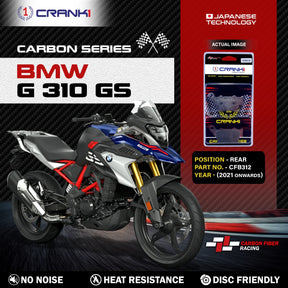 CRANK1 CFB312 carbon rear brake pads for BMW G 310 GS 2021 onwards
