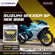 CRANK1 Ceramic Front Brake Pads CRM063 for Suzuki Gixxer SF 155 BS6 HH Rated Disc Brake Pads