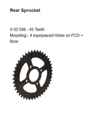 Brass Chain and Sprocket Kit NORC 235 for Suzuki Gixxer 150 SF 15T 45T 132 Links