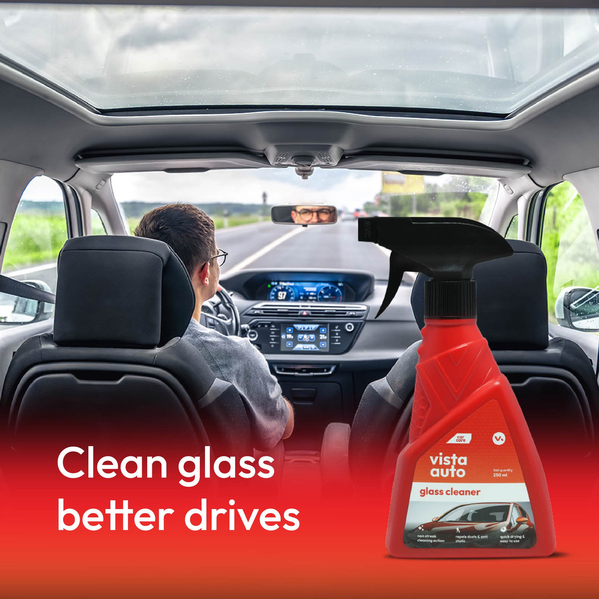 Vista Auto Care Glass Kleen 250 ml car glass cleaner
