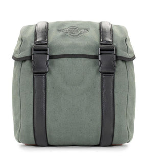Guardian Gears Buddy 20L olive green canvas motorcycle saddle bag