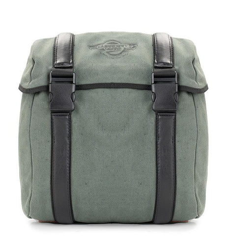 Guardian Gears Buddy 20L olive green canvas motorcycle saddle bag