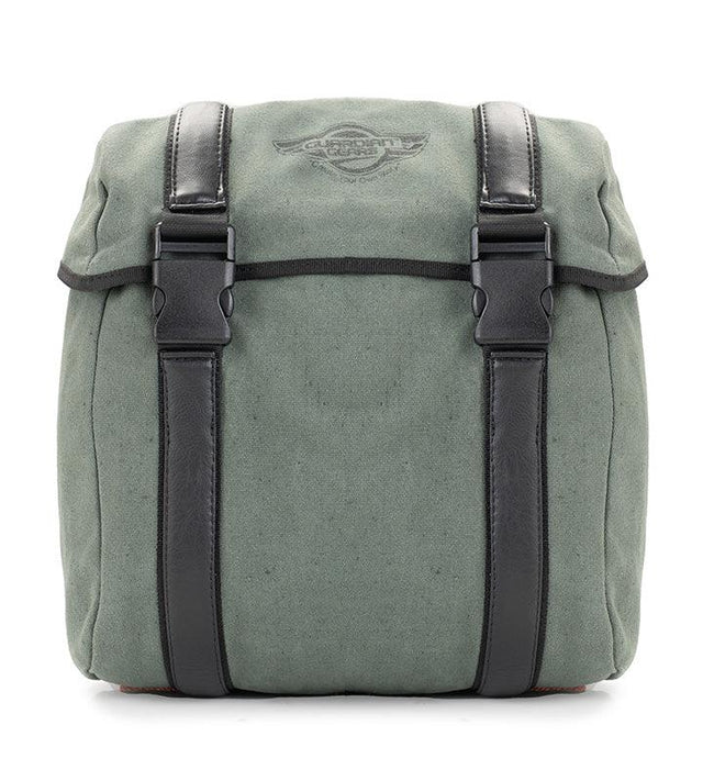 Guardian Gears Buddy 20L olive green canvas motorcycle saddle bag