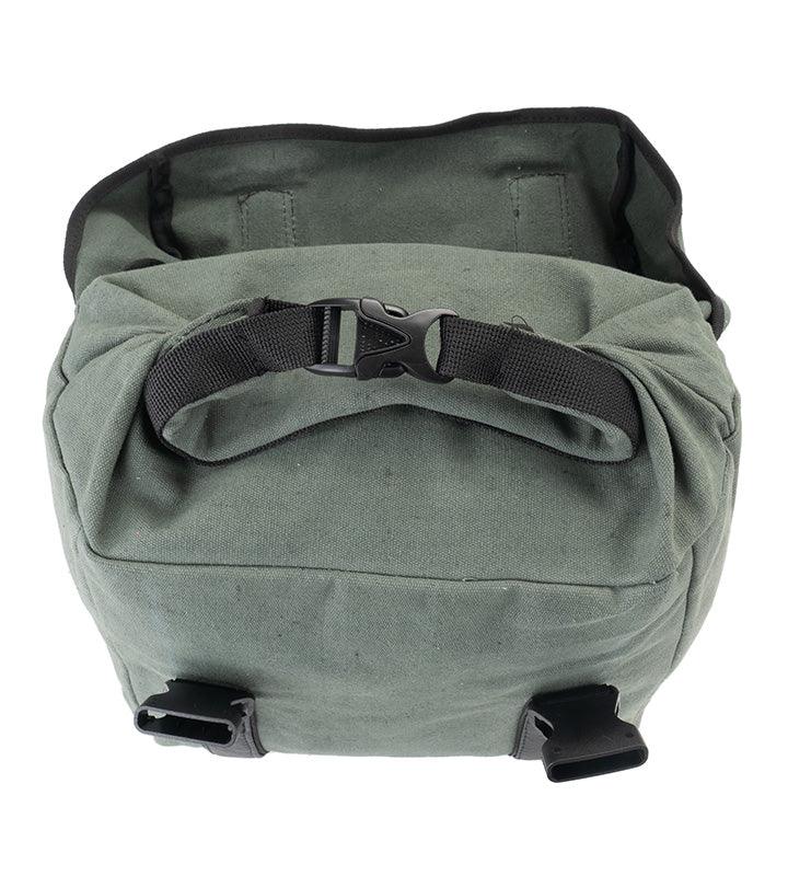 Guardian Gears Buddy 20L olive green canvas motorcycle saddle bag