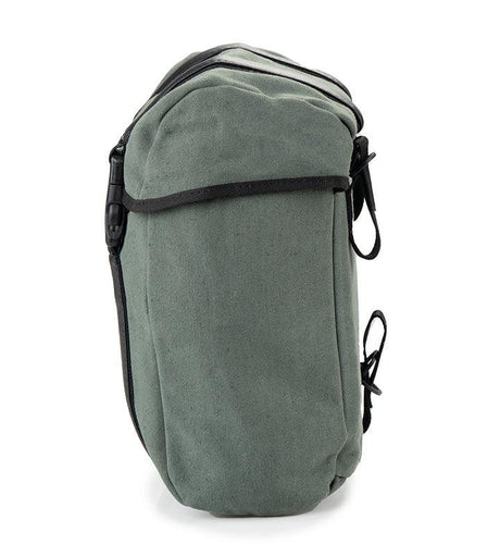 Guardian Gears Buddy 20L olive green canvas motorcycle saddle bag