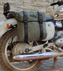 Guardian Gears Buddy 20L olive green canvas motorcycle saddle bag