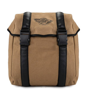 Guardian Gears Buddy 20L khaki canvas motorcycle saddle bag