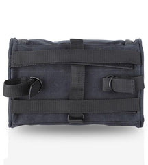 Guardian Gears Cliff motorcycle backrest bag mounted on a motorcycle grab rail made from durable water-resistant canvas fabric