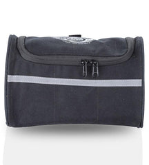 Guardian Gears Cliff motorcycle backrest bag mounted on a motorcycle grab rail made from durable water-resistant canvas fabric