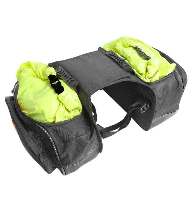 Guardian Gears Mustang 50L motorcycle saddlebags with dry bags set