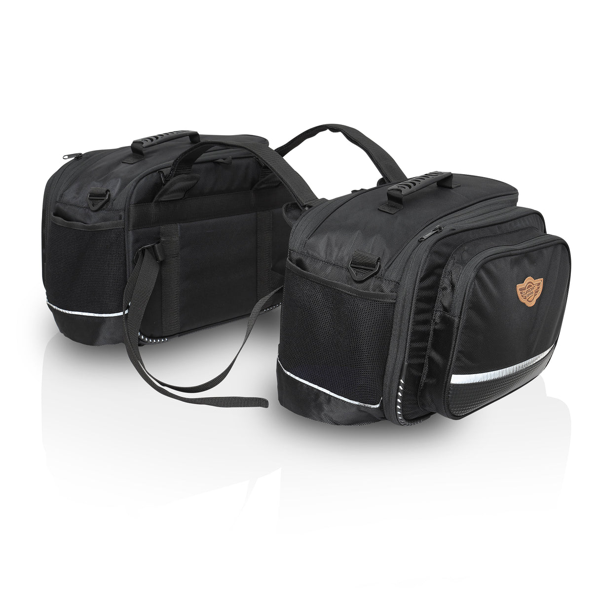 Guardian Gears Stallion 50L expandable waterproof motorcycle saddlebags