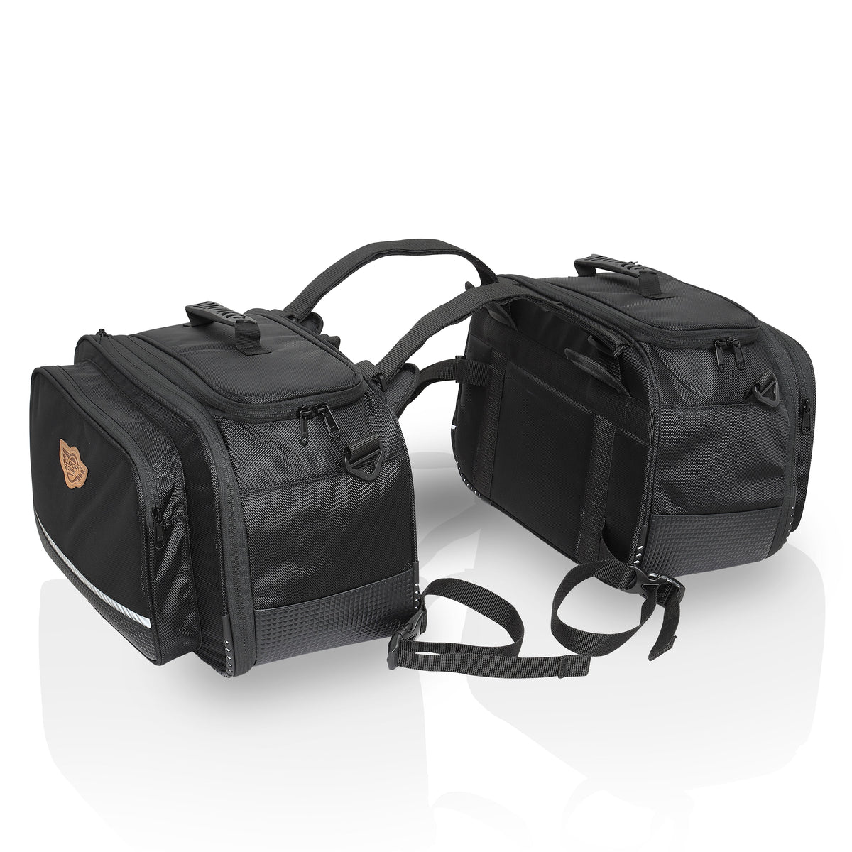 Guardian Gears Stallion 50L expandable waterproof motorcycle saddlebags