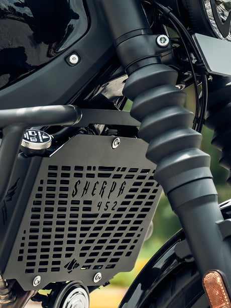 LEGUNDARY Custom Sherpa radiator grill for Royal Enfield Guerrilla 450 black radiator guard