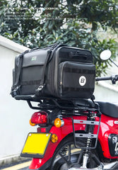 Moto Guard RockBro 43-50L Expandable Motorcycle Tail Bag with Rain Cover