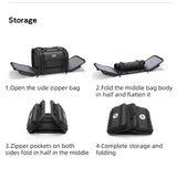 Moto Guard RockBro 43-50L Expandable Motorcycle Tail Bag with Rain Cover