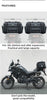 Moto Guard RockBro 43-50L Expandable Motorcycle Tail Bag with Rain Cover