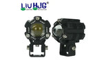 LIU HJG Mini Driving Fog Light for All Motorcycle with wiring harness | Scooter | Jeep (20w*2) heavy