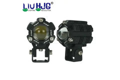 LIU HJG Mini Driving Fog Light for All Motorcycle with wiring harness | Scooter | Jeep (20w*2) heavy