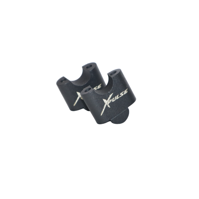 MotoCare handlebar riser installed on Hero Xpulse motorcycle improving riding posture and control for touring and off-road use
