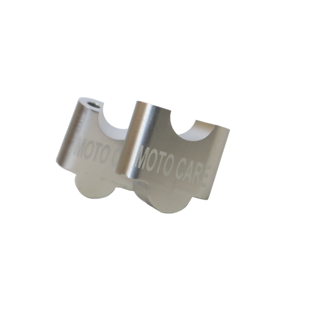 MotoCare handlebar riser installed on Hero Xpulse motorcycle improving riding posture and control for touring and off-road use