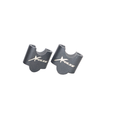 MotoCare handlebar riser installed on Hero Xpulse motorcycle improving riding posture and control for touring and off-road use
