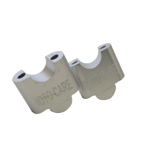 MotoCare handlebar riser installed on Hero Xpulse motorcycle improving riding posture and control for touring and off-road use
