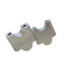 MotoCare handlebar riser installed on Hero Xpulse motorcycle improving riding posture and control for touring and off-road use