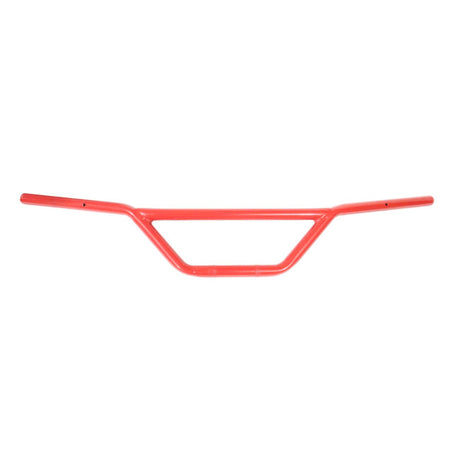 MotoCare plate-free handle bar installed on Hero Xpulse motorcycle in black and red color options