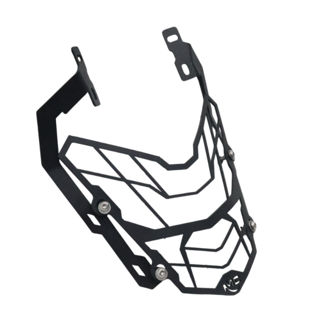 MotoCare headlight grill installed on Honda CB200X