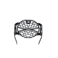 MotoCare headlight grill installed on Hero Xpulse motorcycle front for protection against debris and rugged styling
