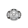 MotoCare headlight grill installed on Yezdi Adventure motorcycle front headlamp showing rugged protective guard for off-road and touring safety