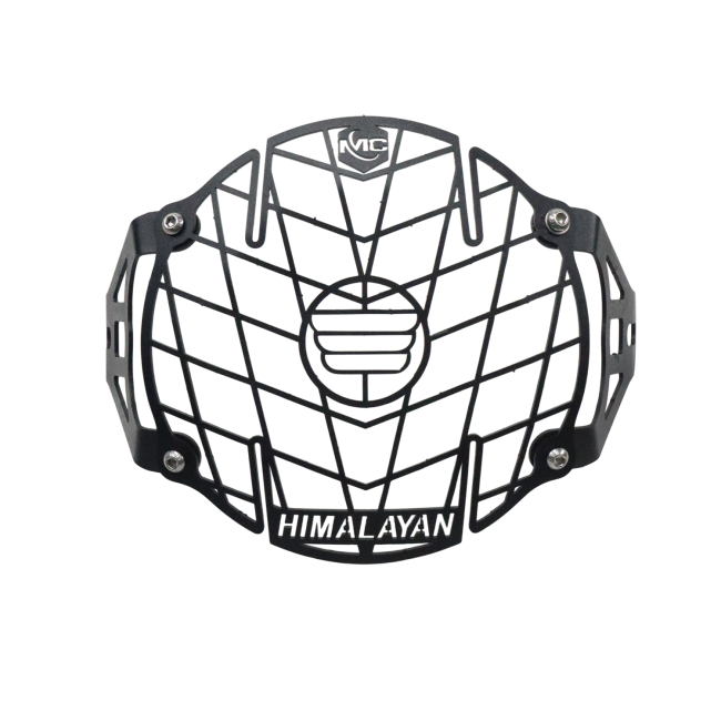 Motocare Headlight Protector Grill installed on Royal Enfield Himalayan 411

